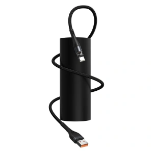 Kabel magnetyczny USB - USB-C Baseus Zinc 3A 1m (czarny)