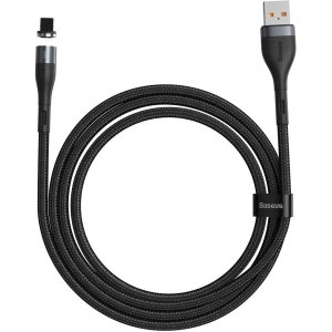 Magnetisches USB-Kabel - Micro USB Baseus Zinc 2.1A 1m (schwarz)
