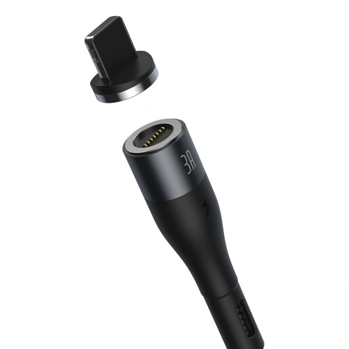 Kabel magnetyczny USB - Micro USB Baseus Zinc 2.1A 1m (czarny)