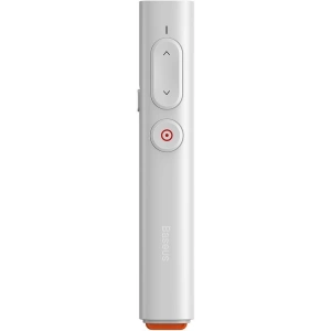 Baseus Orange Dot PPT wireless Presenter (Youth) with battery White