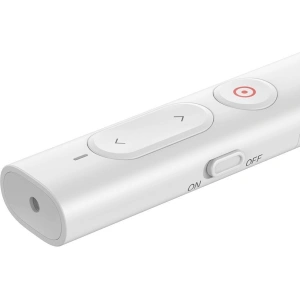 Wholesale Baseus Orange Dot PPT wireless Presenter (Youth) with battery White - BSU1986WHT - {ean13} - Hurt