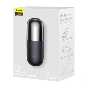 Hurtownia GSM - Bezprzewodowy mini odkurzacz biurkowy Baseus Capsule C1, 3800Pa (czarny) - BSU1987BLK - {ean13} - Hurt