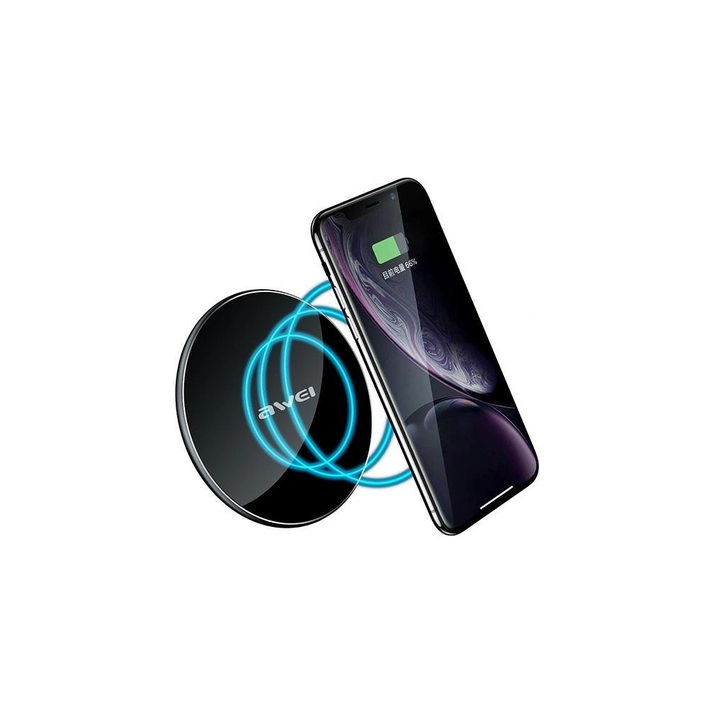 Wholesale AWEI wireless charger W8 10W black - AWEI056BLK - {ean13} - Hurt