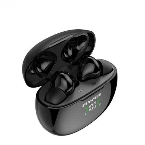 AWEI słuchawki Bluetooth 5.0 T15P TWS + stacja dokująca czarny/black