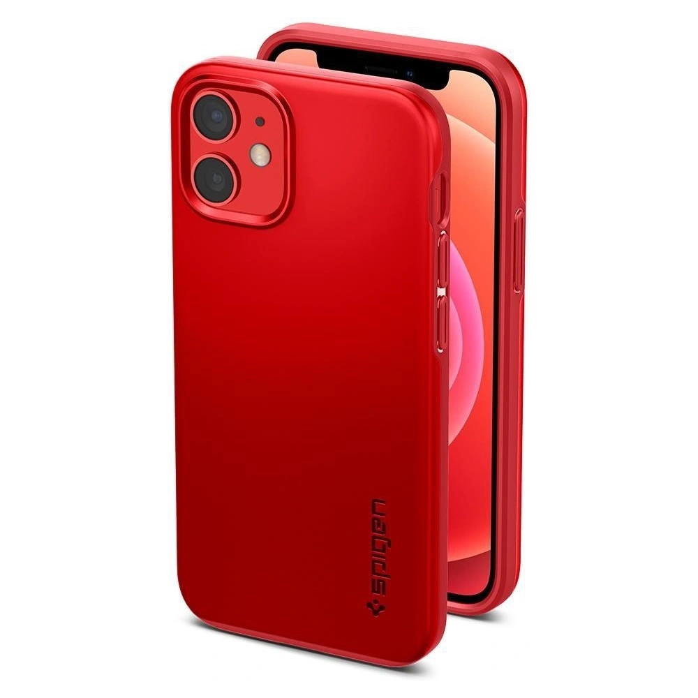 Hurtownia GSM - Etui Spigen Thin Fit Apple iPhone 12 mini Rot - SPN1407RED - {ean13} - Hurt