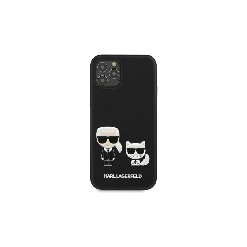 Hurtownia GSM - Etui Karl Lagerfeld KLHCP12MPCUSKCBK Apple iPhone 12/12 Pro schwarz/black hardcase Ikonik Karl & Choupette - KLD418BLK - {ean13} - Hurt