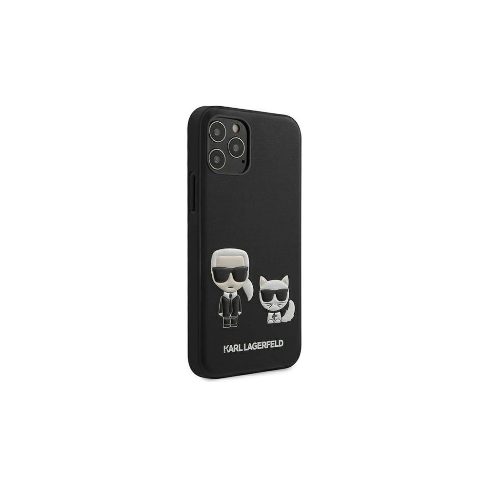 Hurtownia GSM - Etui Karl Lagerfeld KLHCP12MPCUSKCBK Apple iPhone 12/12 Pro schwarz/black hardcase Ikonik Karl & Choupette - KLD418BLK - {ean13} - Hurt