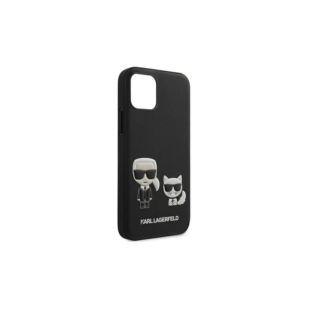 Wholesale Karl Lagerfeld KLHCP12MPCUSKCBK Apple iPhone 12/12 Pro black hardcase Ikonik Karl & Choupette - KLD418BLK - {ean13} - Hurt