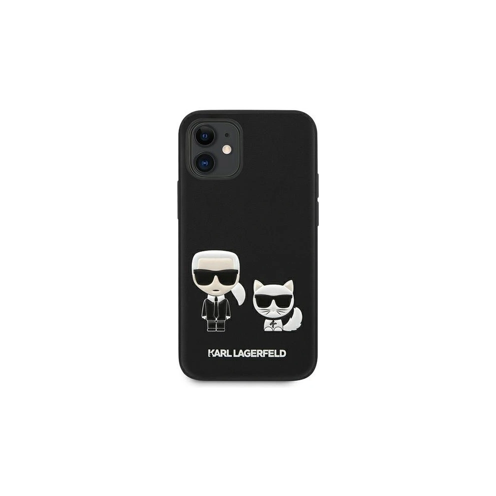 Wholesale Karl Lagerfeld KLHCP12SPCUSKCBK Apple iPhone 12 mini black hardcase Ikonik Karl & Choupette - KLD419BLK - {ean13} - Hurt