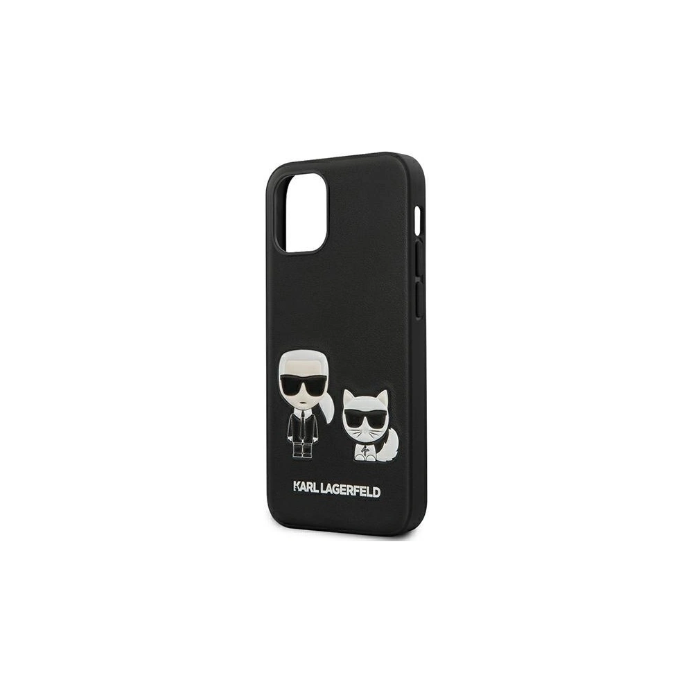 Wholesale Karl Lagerfeld KLHCP12SPCUSKCBK Apple iPhone 12 mini black hardcase Ikonik Karl & Choupette - KLD419BLK - {ean13} - Hurt