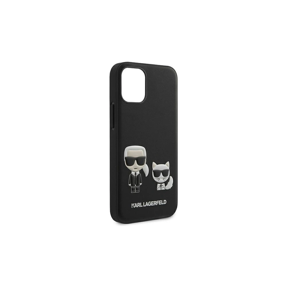 Wholesale Karl Lagerfeld KLHCP12SPCUSKCBK Apple iPhone 12 mini black hardcase Ikonik Karl & Choupette - KLD419BLK - {ean13} - Hurt