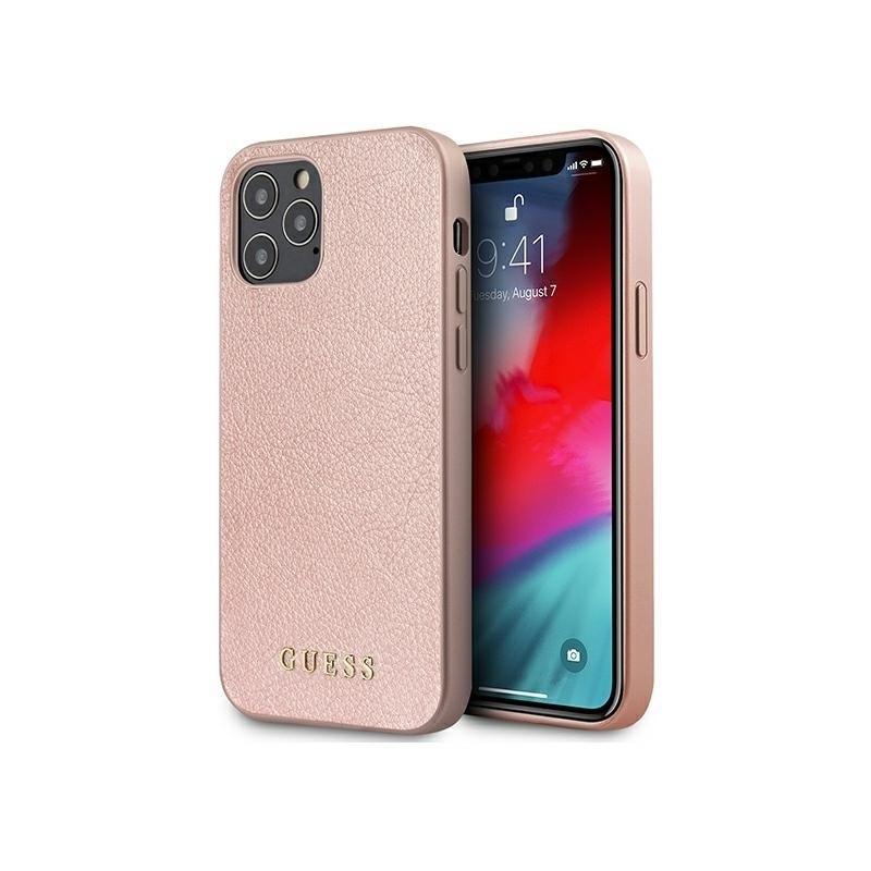 Guess Distributor - 3700740481400 - GUE787RS - Guess GUHCP12MIGLRG Apple iPhone 12/12 Pro rose gold hardcase Iridescent - B2B homescreen