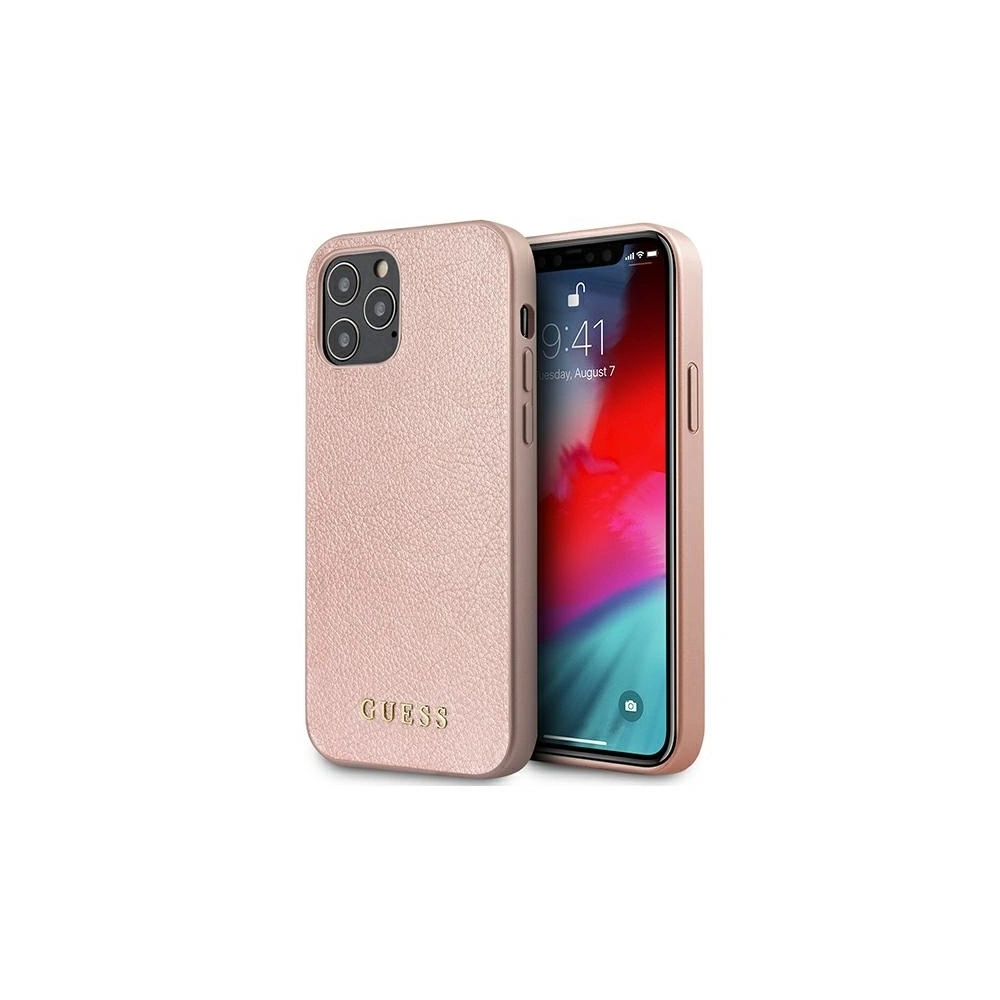 Hurtownia GSM - Etui Guess GUHCP12MIGLRG Apple iPhone 12/12 Pro różowo-złoty/rose gold hardcase Iridescent - GUE787RS - {ean13} - Hurt