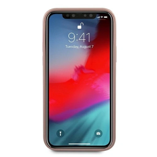 Etui Guess GUHCP12MIGLRG Apple iPhone 12/12 Pro różowo-złoty/rose gold hardcase Iridescent