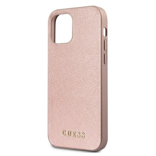 Etui Guess GUHCP12MIGLRG Apple iPhone 12/12 Pro różowo-złoty/rose gold hardcase Iridescent