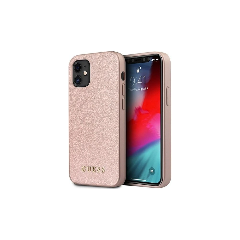 Hurtownia GSM - Etui Guess GUHCP12SIGLRG Apple iPhone 12 mini rosa-gold/hardcase Iridescent - GUE788RS - {ean13} - Hurt