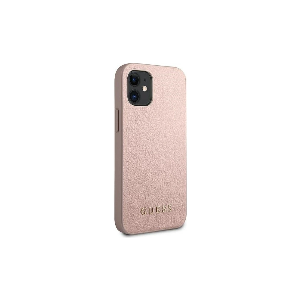 Wholesale Guess GUHCP12SIGLRG Apple iPhone 12 mini rose gold hardcase Iridescent - GUE788RS - {ean13} - Hurt