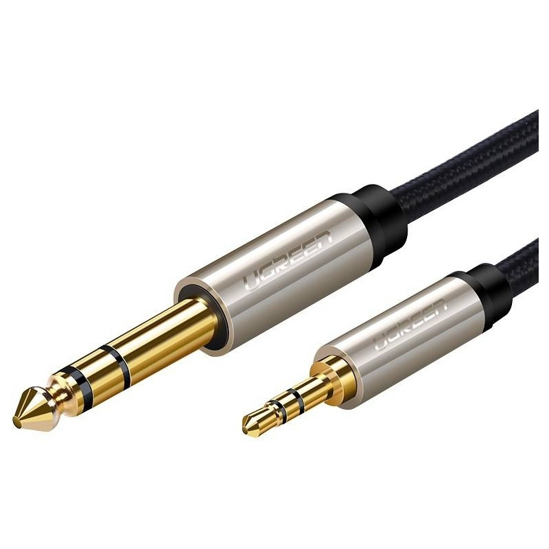 Ugreen Distributor - 6957303816286 - UGR504GRY - UGREEN AV127 3.5 mm jack cable for TRS - 2m (grey) - B2B homescreen