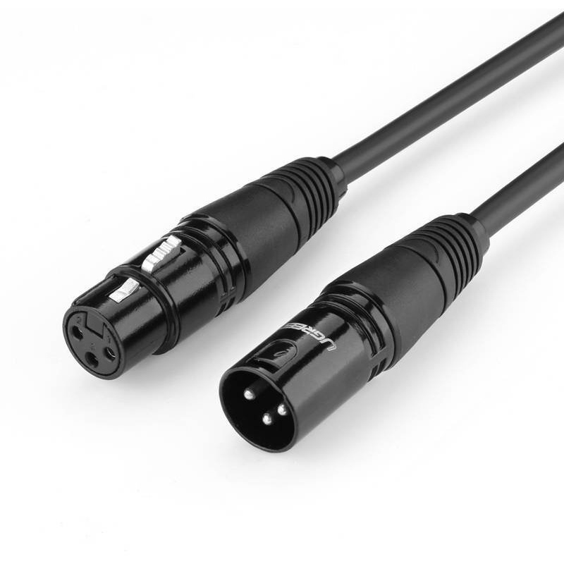 Ugreen Distributor - 6957303827107 - UGR506BLK - UGREEN AV130 XLR female to XLR male cable - 2m (black) - B2B homescreen