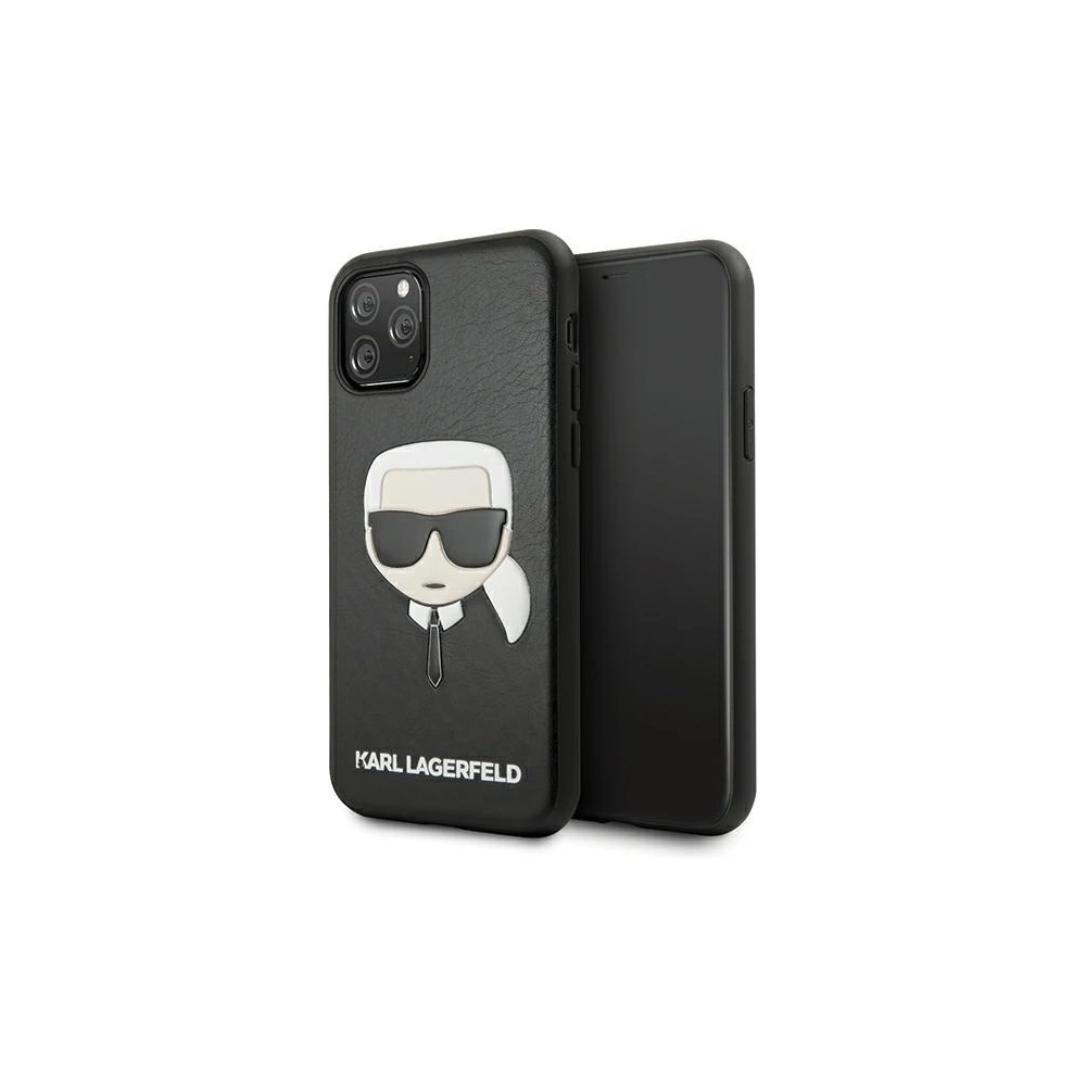 Wholesale Karl Lagerfeld KLHCN58KHBK Apple iPhone 11 Pro black hardcase Ikonik Karl`s Head - KLD421BLK - {ean13} - Hurt