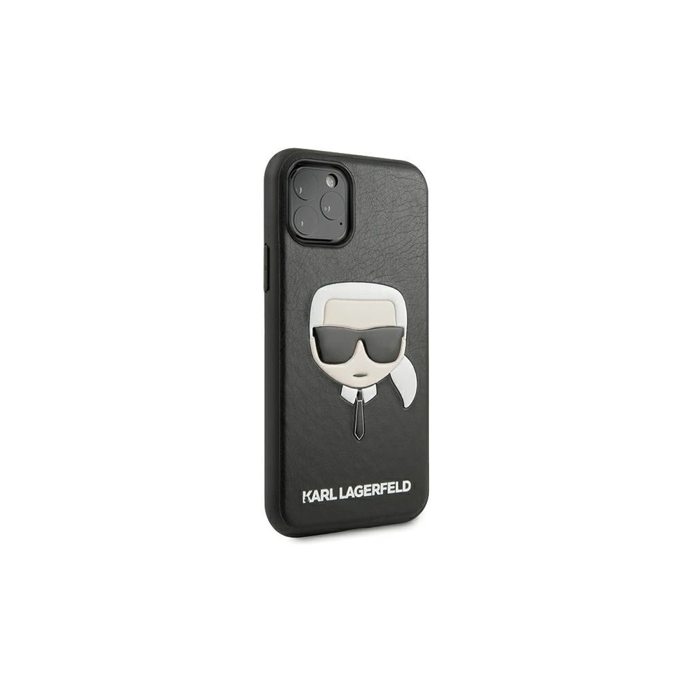 Wholesale Karl Lagerfeld KLHCN58KHBK Apple iPhone 11 Pro black hardcase Ikonik Karl`s Head - KLD421BLK - {ean13} - Hurt