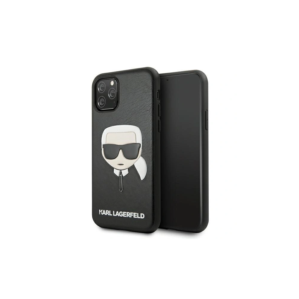 Hurtownia GSM - Etui Karl Lagerfeld KLHCN65KHBK Apple iPhone 11 Pro Max czarny/black hardcase Ikonik Karl`s Head - KLD422BLK - {ean13} - Hurt