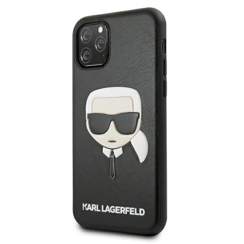 Etui Karl Lagerfeld KLHCN65KHBK Apple iPhone 11 Pro Max czarny/black hardcase Ikonik Karl`s Head