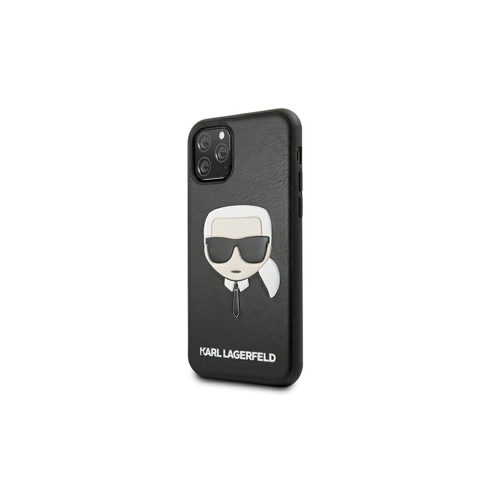 Hurtownia GSM - Etui Karl Lagerfeld KLHCN65KHBK Apple iPhone 11 Pro Max czarny/black hardcase Ikonik Karl`s Head - KLD422BLK - {ean13} - Hurt