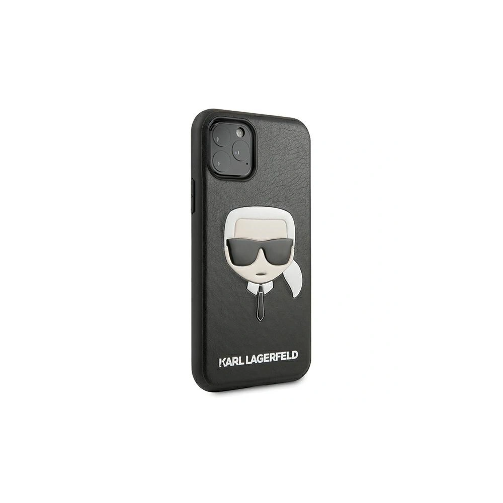 Hurtownia GSM - Etui Karl Lagerfeld KLHCN65KHBK Apple iPhone 11 Pro Max czarny/black hardcase Ikonik Karl`s Head - KLD422BLK - {ean13} - Hurt