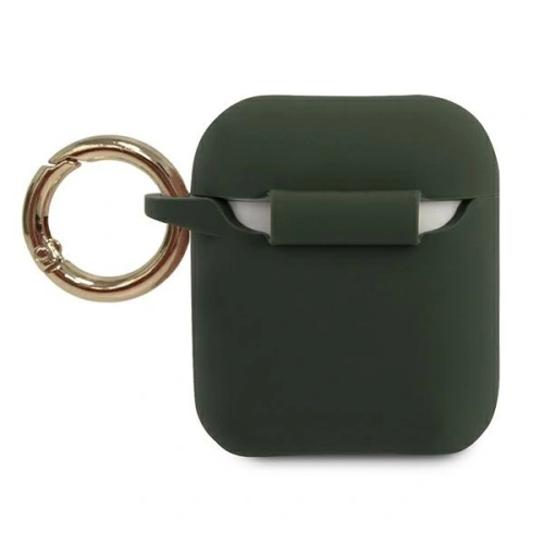 Etui Guess GUACA2LSTLKA Apple AirPods cover khaki Silicone Triangle Logo