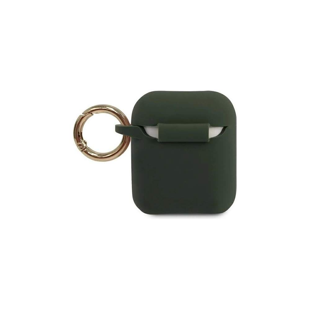 Hurtownia GSM - Etui Guess GUACA2LSTLKA Apple AirPods cover khaki Silicone Triangle Logo - GUE789KHA - {ean13} - Hurt