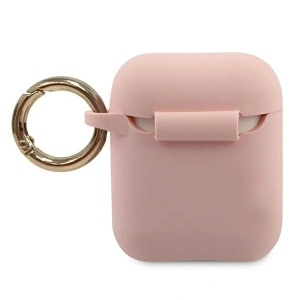 Hurtownia GSM - Etui Guess GUACA2LSTLPI Apple AirPods cover różowy/pink Silicone Triangle Logo - GUE790PNK - {ean13} - Hurt