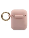 Hurtownia GSM - Etui Guess GUACA2LSTLPI Apple AirPods cover różowy/pink Silicone Triangle Logo - GUE790PNK - {ean13} - Hurt