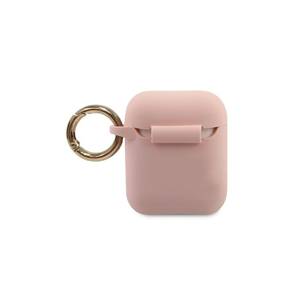 Hurtownia GSM - Etui Guess GUACA2LSTLPI Apple AirPods cover różowy/pink Silicone Triangle Logo - GUE790PNK - {ean13} - Hurt
