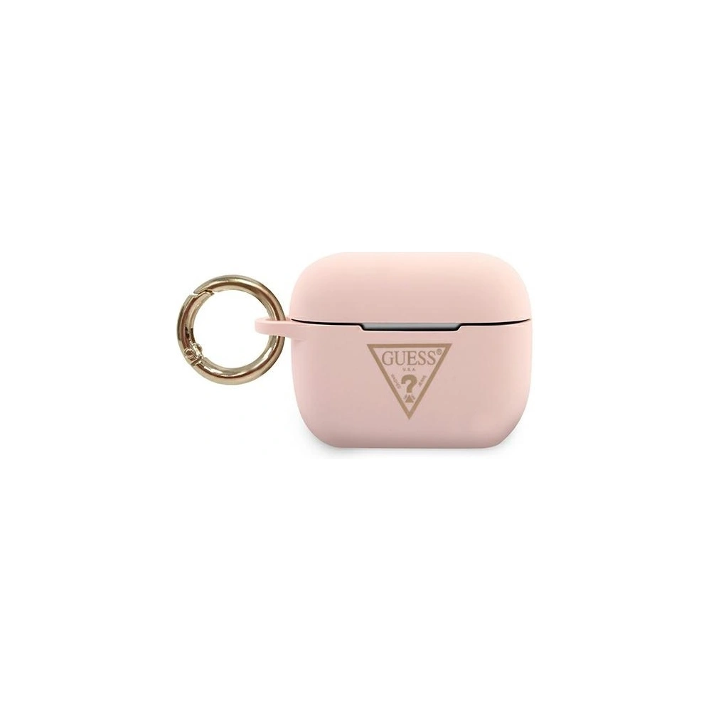 Hurtownia GSM - Etui Guess GUACAPLSTLPI Apple AirPods Pro Hülle rosa/pink Silikon Dreieckslogo - GUE792PNK - {ean13} - Hurt