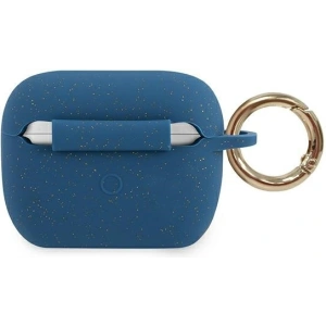 Etui Guess GUACAPSILGLBL Apple AirPods Pro cover niebieski/blue Silicone Glitter