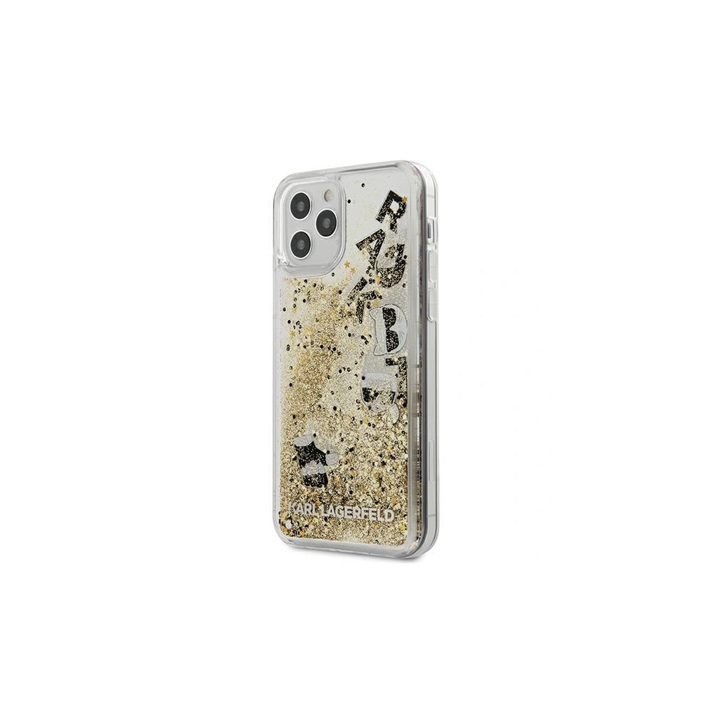 Hurtownia GSM - Etui Karl Lagerfeld KLHCP12MROGO Apple iPhone 12/12 Pro złoty/gold hardcase Glitter Charms - KLD424GLD - {ean13} - Hurt