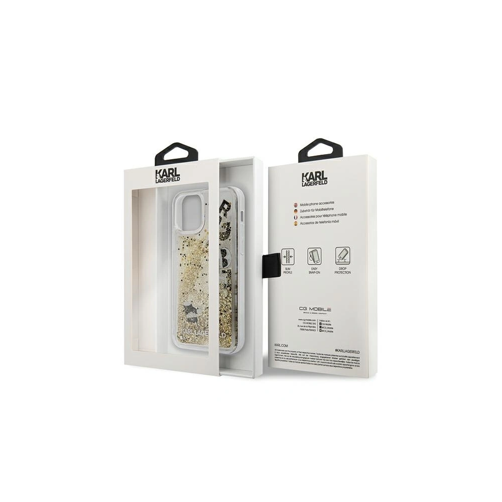 Hurtownia GSM - Etui Karl Lagerfeld KLHCP12MROGO Apple iPhone 12/12 Pro złoty/gold hardcase Glitter Charms - KLD424GLD - {ean13} - Hurt
