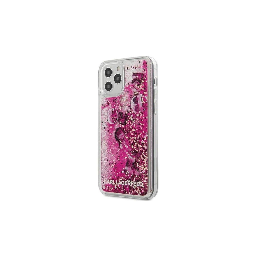 Hurtownia GSM - Etui Karl Lagerfeld KLHCP12MROPI Apple iPhone 12/12 Pro różowy/pink hardcase Glitter Charms - KLD425PNK - {ean13} - Hurt