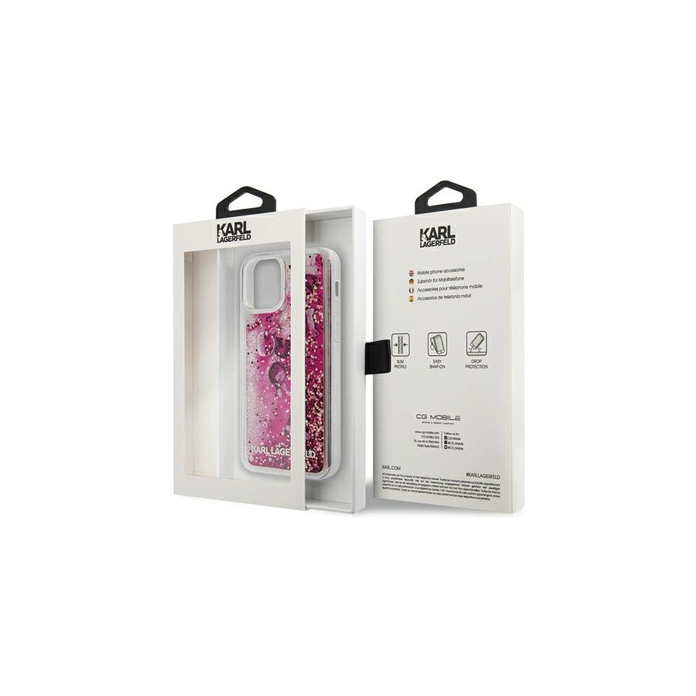 Hurtownia GSM - Etui Karl Lagerfeld KLHCP12MROPI Apple iPhone 12/12 Pro różowy/pink hardcase Glitter Charms - KLD425PNK - {ean13} - Hurt