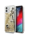 Karl Lagerfeld KLHCP12SROGO Apple iPhone 12 mini gold hardcase Glitter Charms