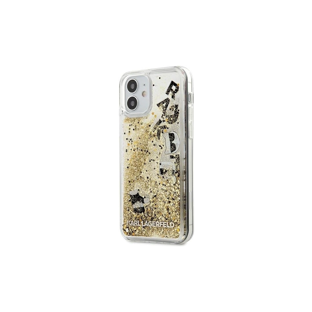 Hurtownia GSM - Etui Karl Lagerfeld KLHCP12SROGO Apple iPhone 12 mini gold/hartschale Glitter Charms - KLD427GLD - {ean13} - Hurt