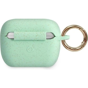 Etui Guess GUACAPSILGLGN Apple AirPods Pro cover zielony/green Silicone Glitter