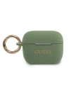 Etui Guess GUACAPSILGLKA Apple AirPods Pro cover khaki Silicone Glitter