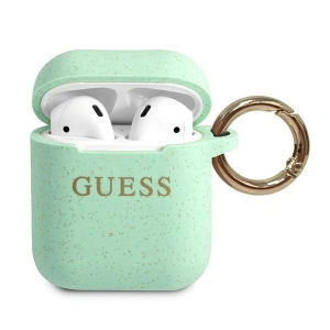 Hurtownia GSM - Etui Guess GUACCSILGLGN Apple AirPods cover zielony/green Silicone Glitter - GUE799GRN - {ean13} - Hurt