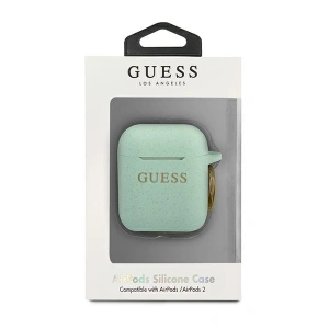 Hurtownia GSM - Etui Guess GUACCSILGLGN Apple AirPods cover zielony/green Silicone Glitter - GUE799GRN - {ean13} - Hurt