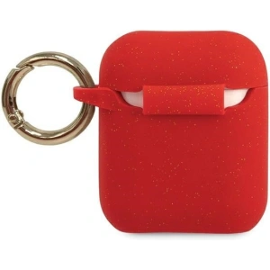 Hurtownia GSM - Etui Guess GUACCSILGLRE Apple AirPods cover czerwony/red Silicone Glitter - GUE801RED - {ean13} - Hurt