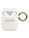Wholesale Guess GUACCSILGLWH Apple AirPods cover white Silicone Glitter - GUE802WHT - {ean13} - Hurt