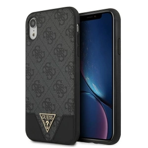 Hurtownia GSM - Etui Guess GUHCI61PU4GHBK Apple iPhone XR szary/grey hardcase 4G Triangle Collection - GUE803GRY - {ean13} - Hurt