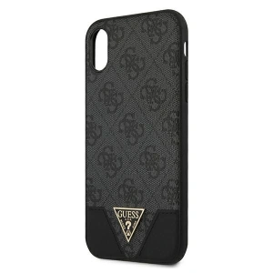 Wholesale Guess GUHCI61PU4GHBK Apple iPhone XR grey hardcase 4G Triangle Collection - GUE803GRY - {ean13} - Hurt